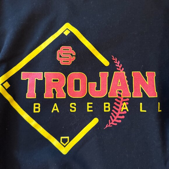 Hanes USC Trojan Baseball Crewneck Sweatshirt - Picture 3 of 3